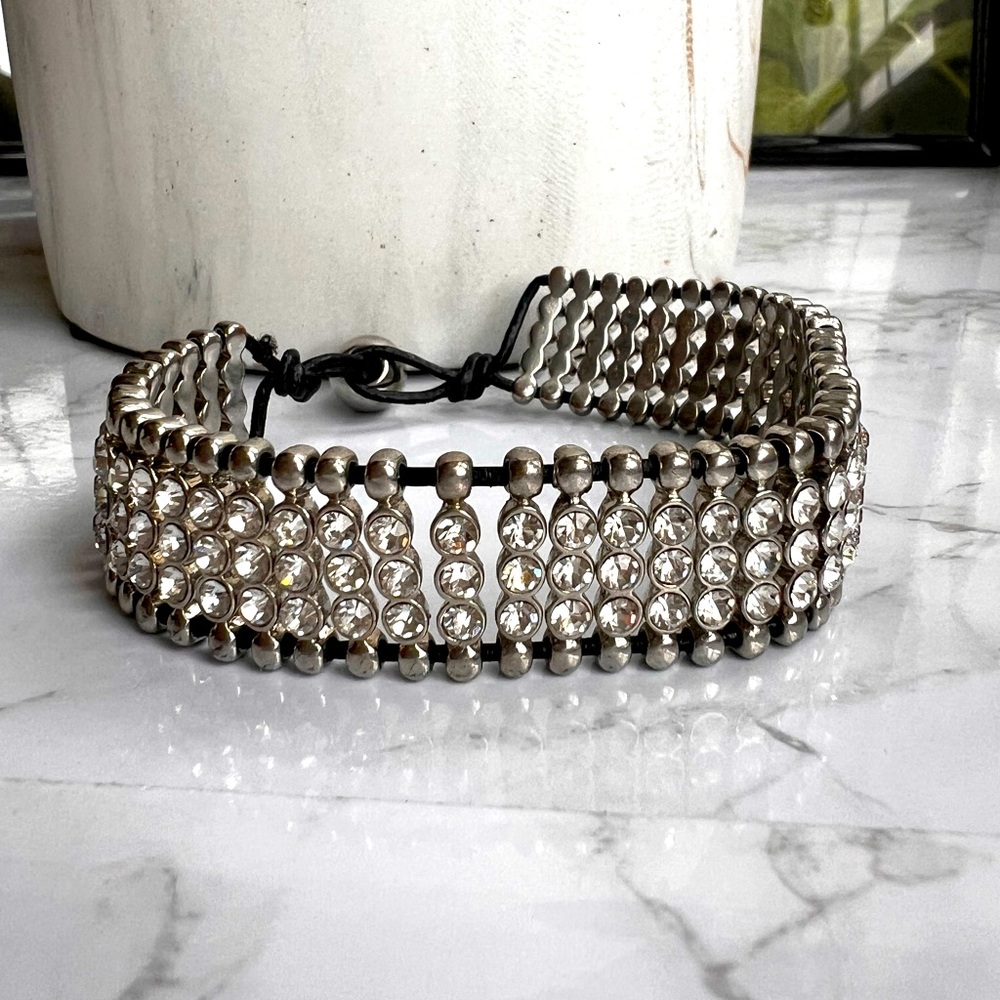 Sparkling Pave Wrap Bracelet